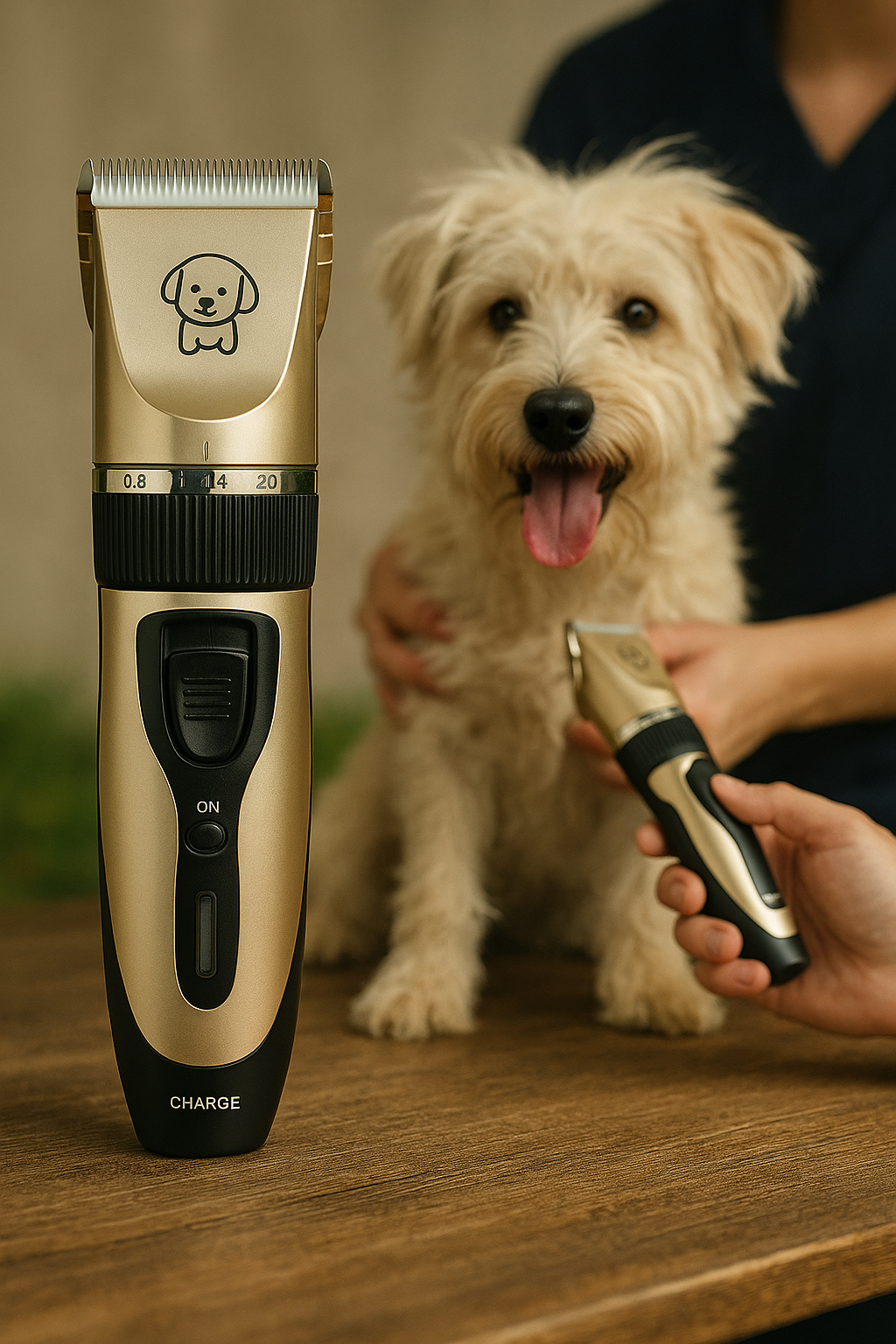 Elektrisk pälstrimmer för hund och katt