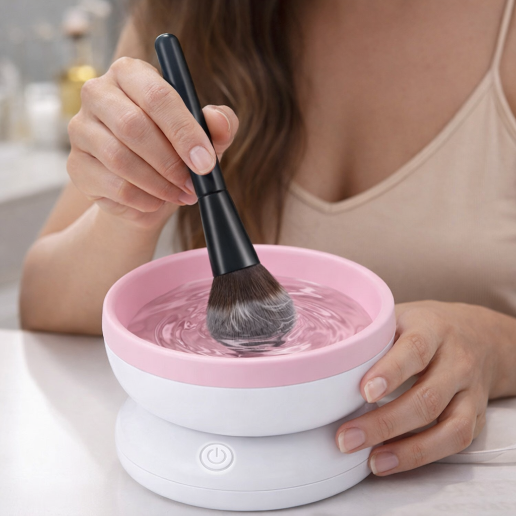 Sminkborste - rengörare