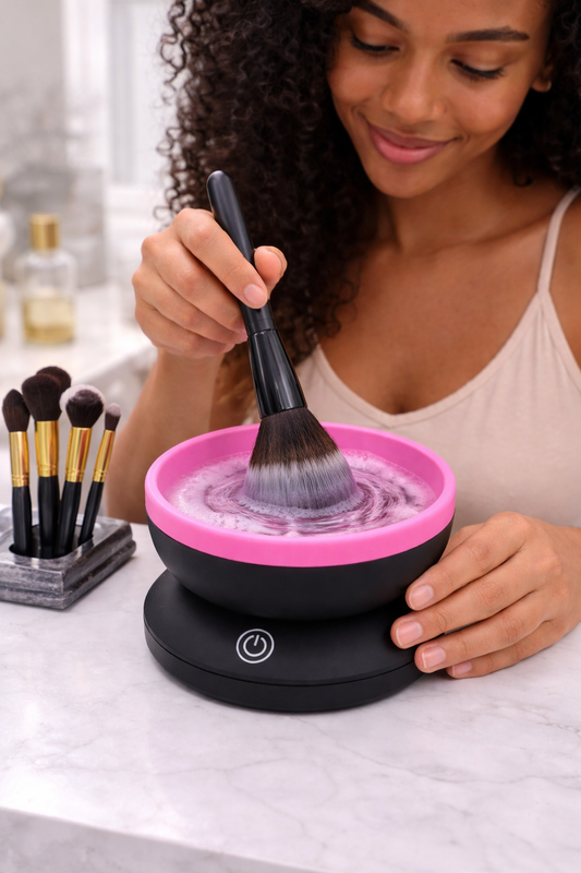 Sminkborste - rengörare