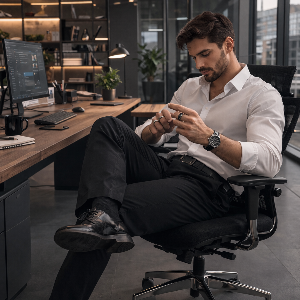 Anti-stress ring för män Tevera
